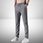Men's Lycra Solid Jogger Pants with Elastic Waistband and Pockets