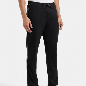 Men's Super Combed Cotton Rich Regular Fit Mid Rise Trackpants with Side Pockets
