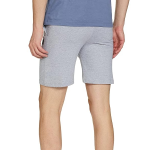 Men Grey Pure Cotton Solid Regular Fit Shorts