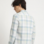 Men Slim Fit Striped Cotton Linen Casual Shirt