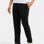 Men's Super Combed Cotton Rich Regular Fit Mid Rise Trackpants with Side Pockets