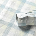 Men Slim Fit Striped Cotton Linen Casual Shirt